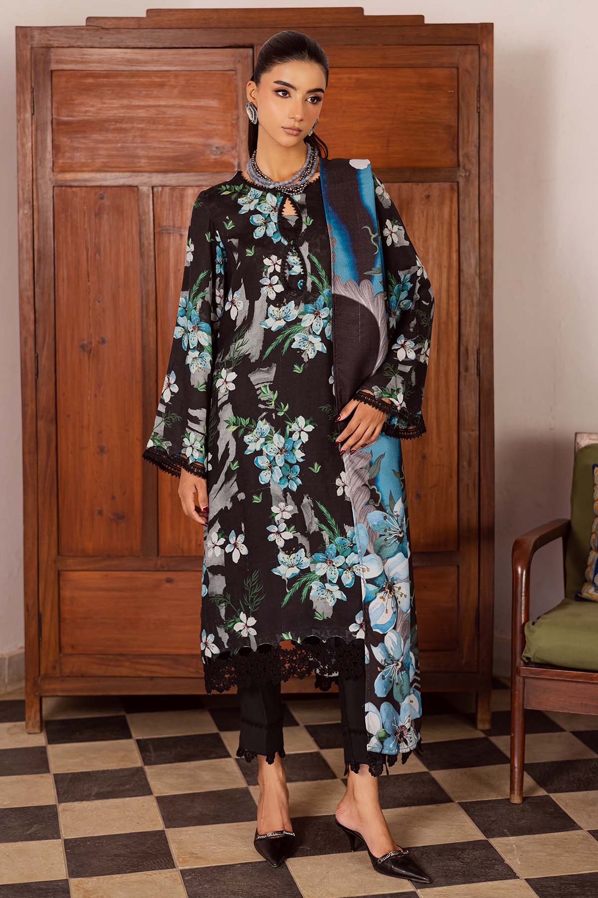 Nureh | Linen Jacquard | SP-194 - House Of Hania