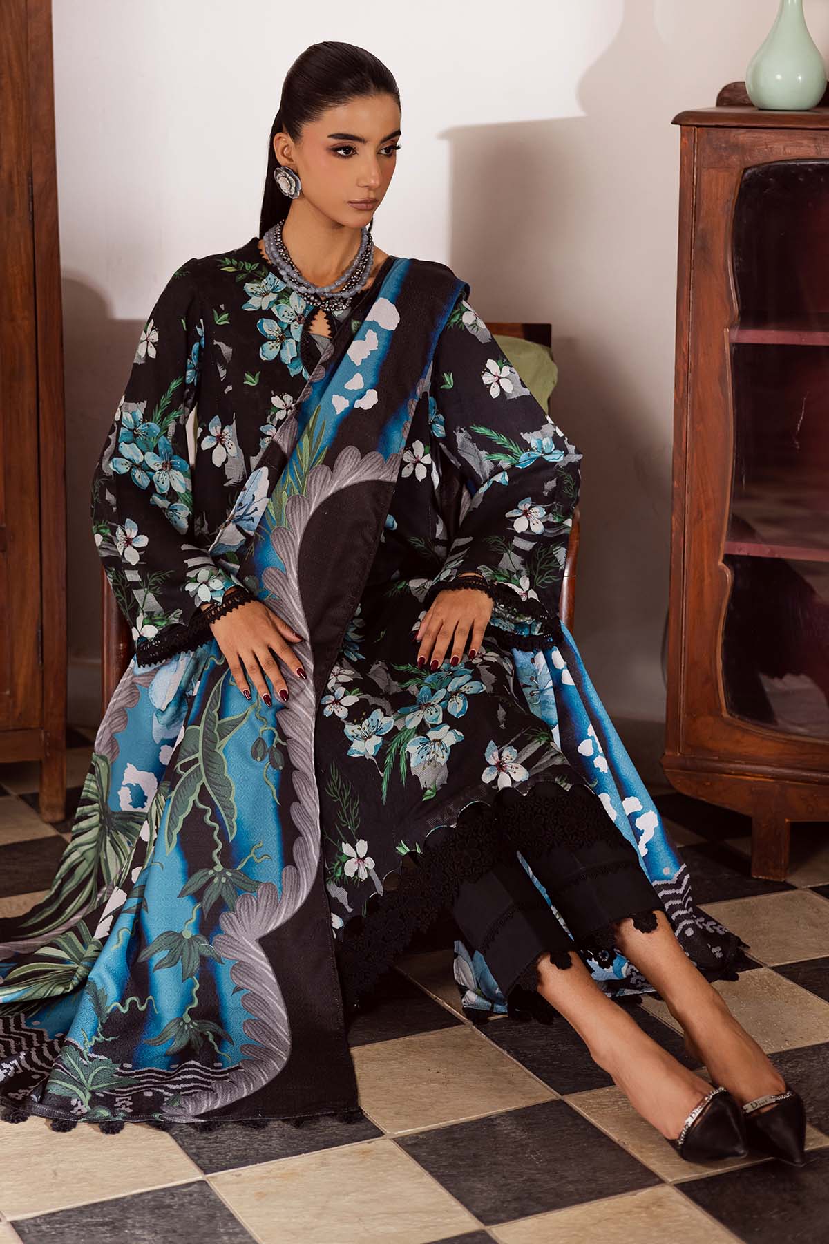 Nureh | Linen Jacquard | SP-194 - House Of Hania