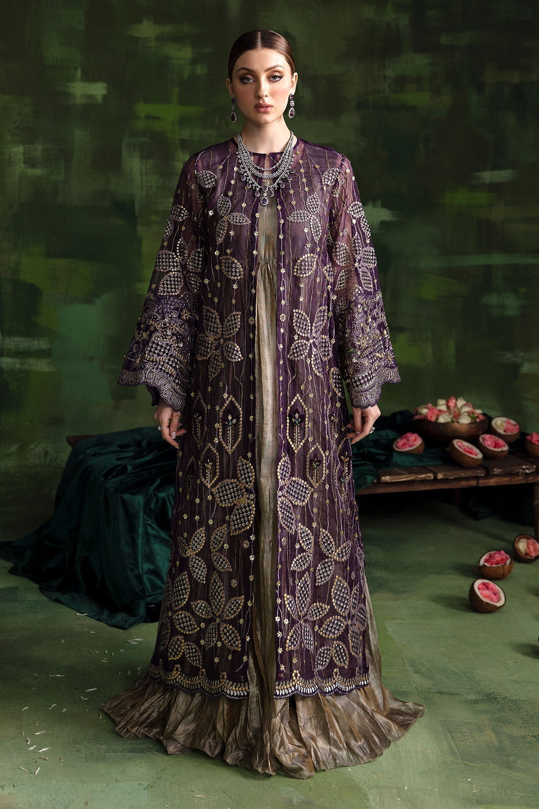 Nureh | Luxury Pret Formals | SEA FLOWER - House Of Hania