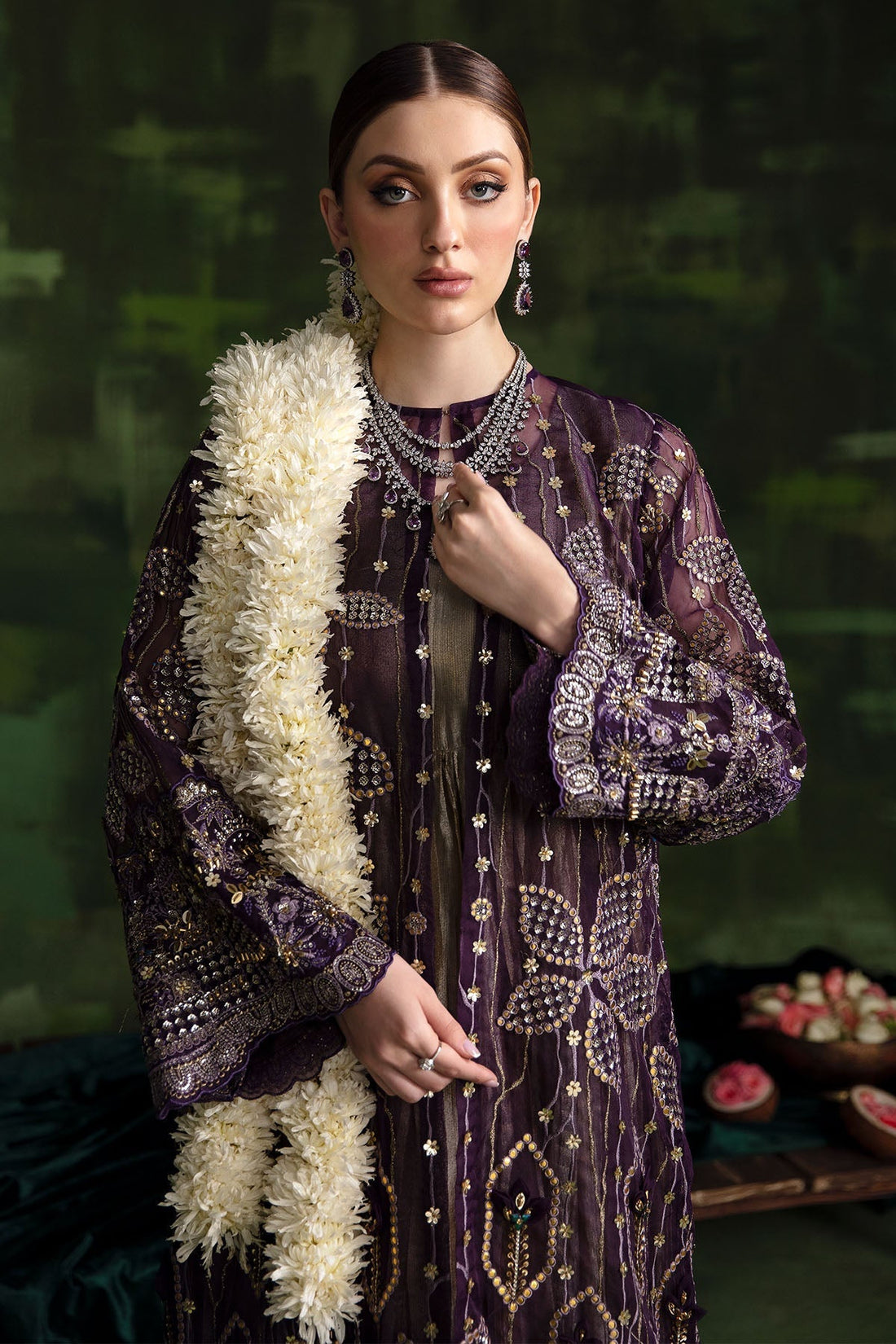 Nureh | Luxury Pret Formals | SEA FLOWER - House Of Hania