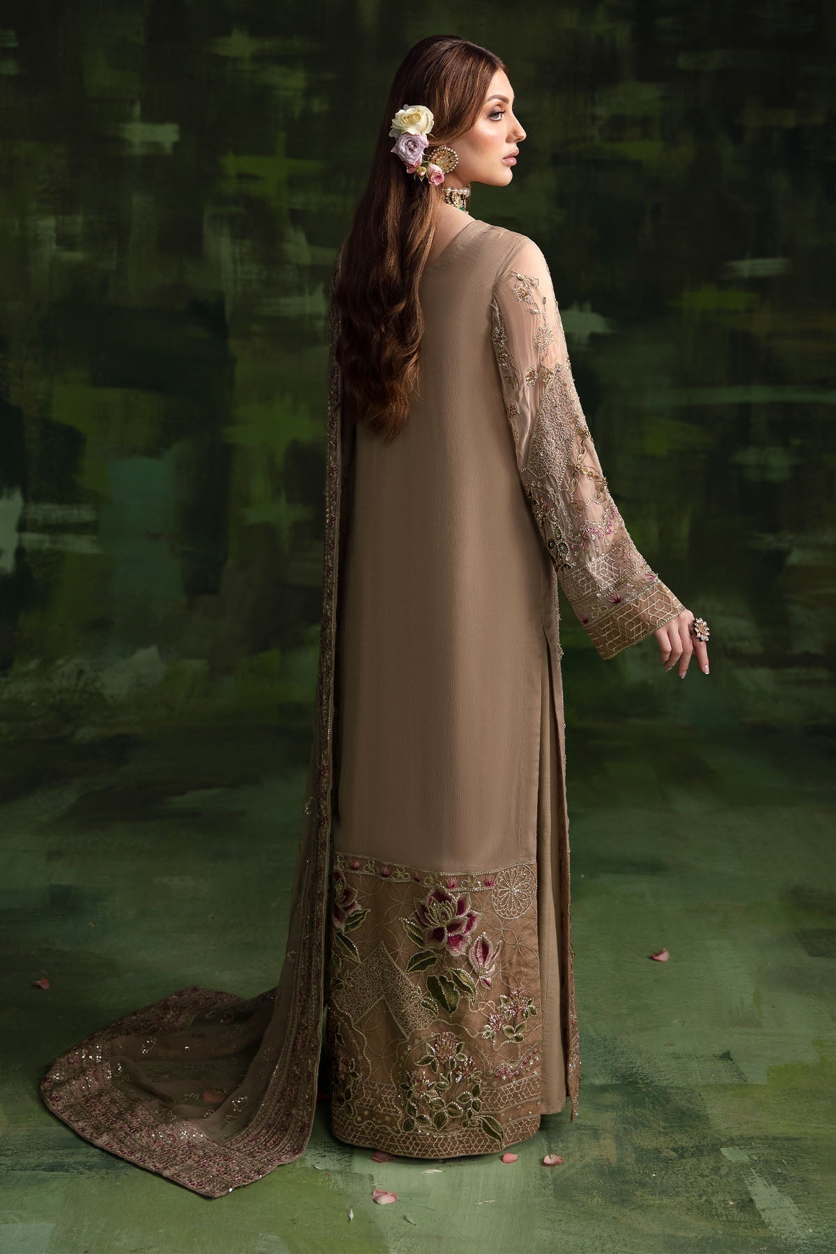 Nureh | Luxury Pret Formals | SEA SWIRL - House Of Hania