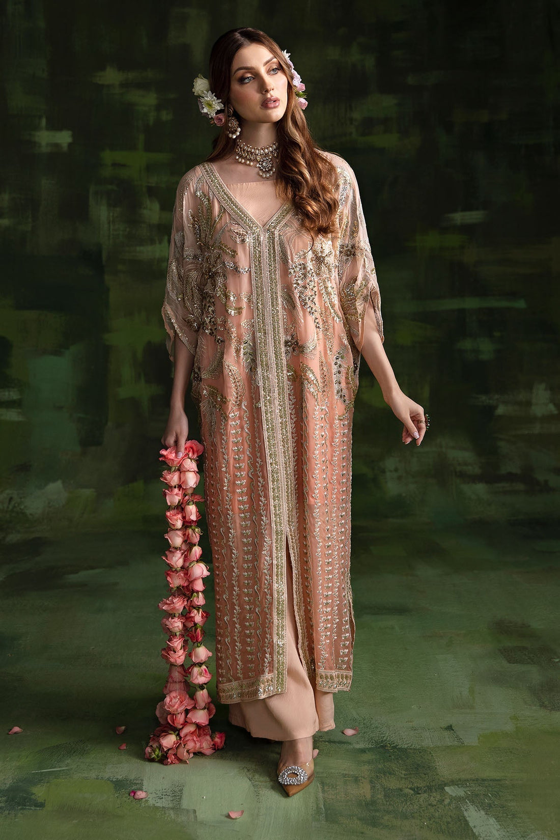 Nureh | Luxury Pret Formals | SHEER PINK - House Of Hania
