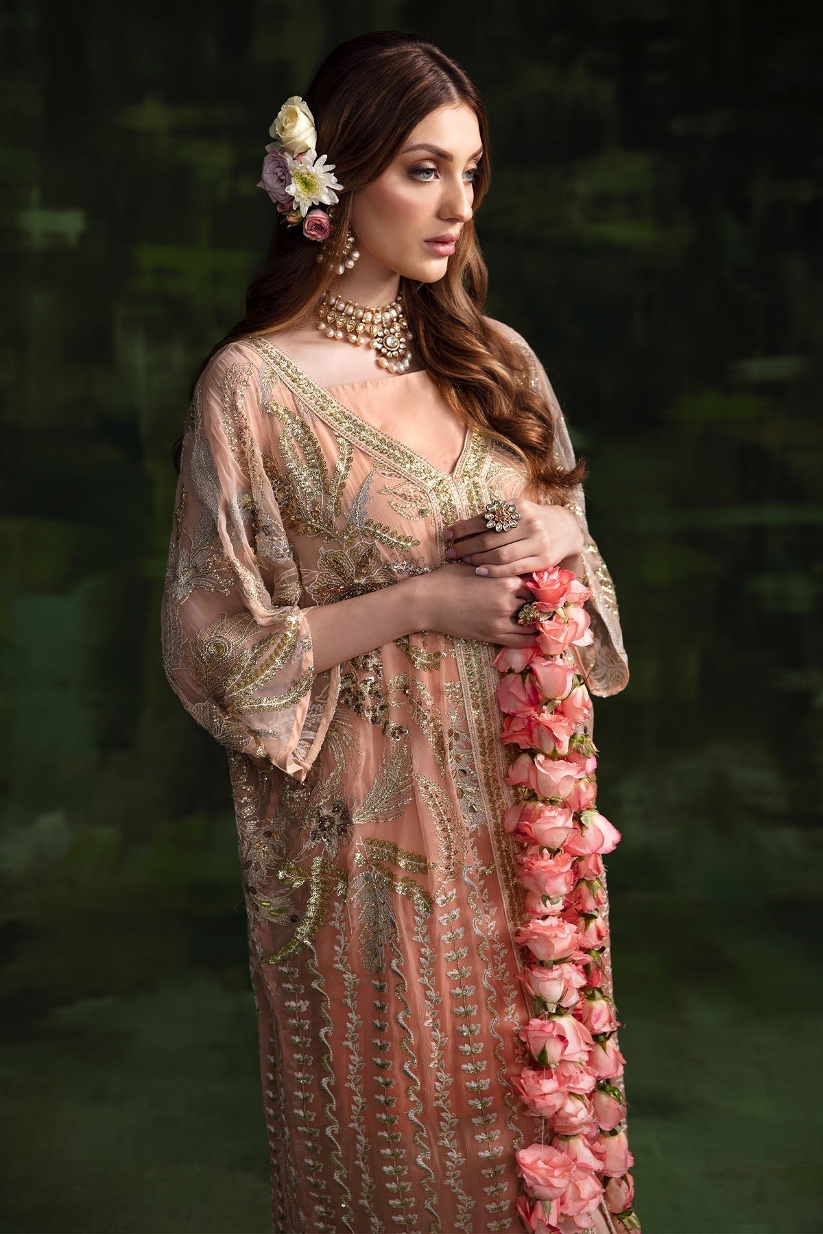 Nureh | Luxury Pret Formals | SHEER PINK - House Of Hania