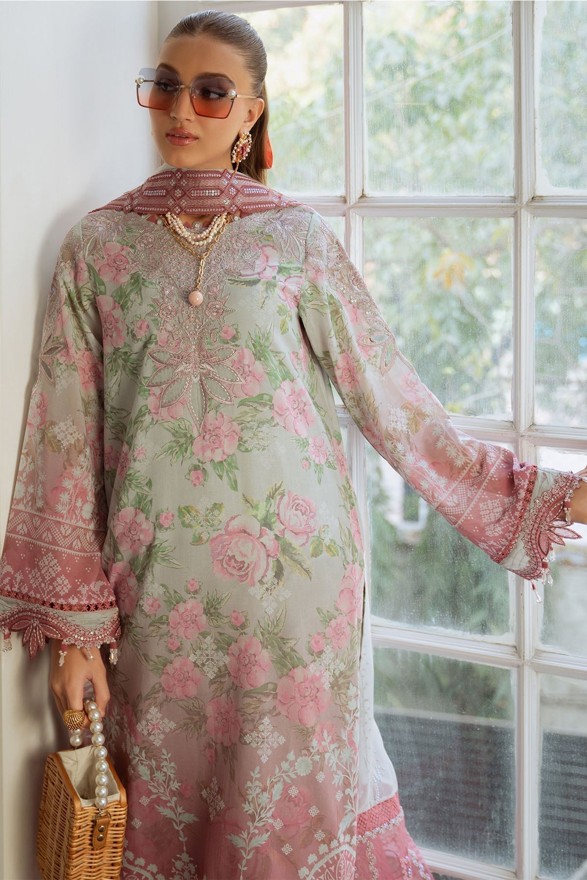 Nureh | Maya Swiss Lawn | NS-147 - House Of Hania
