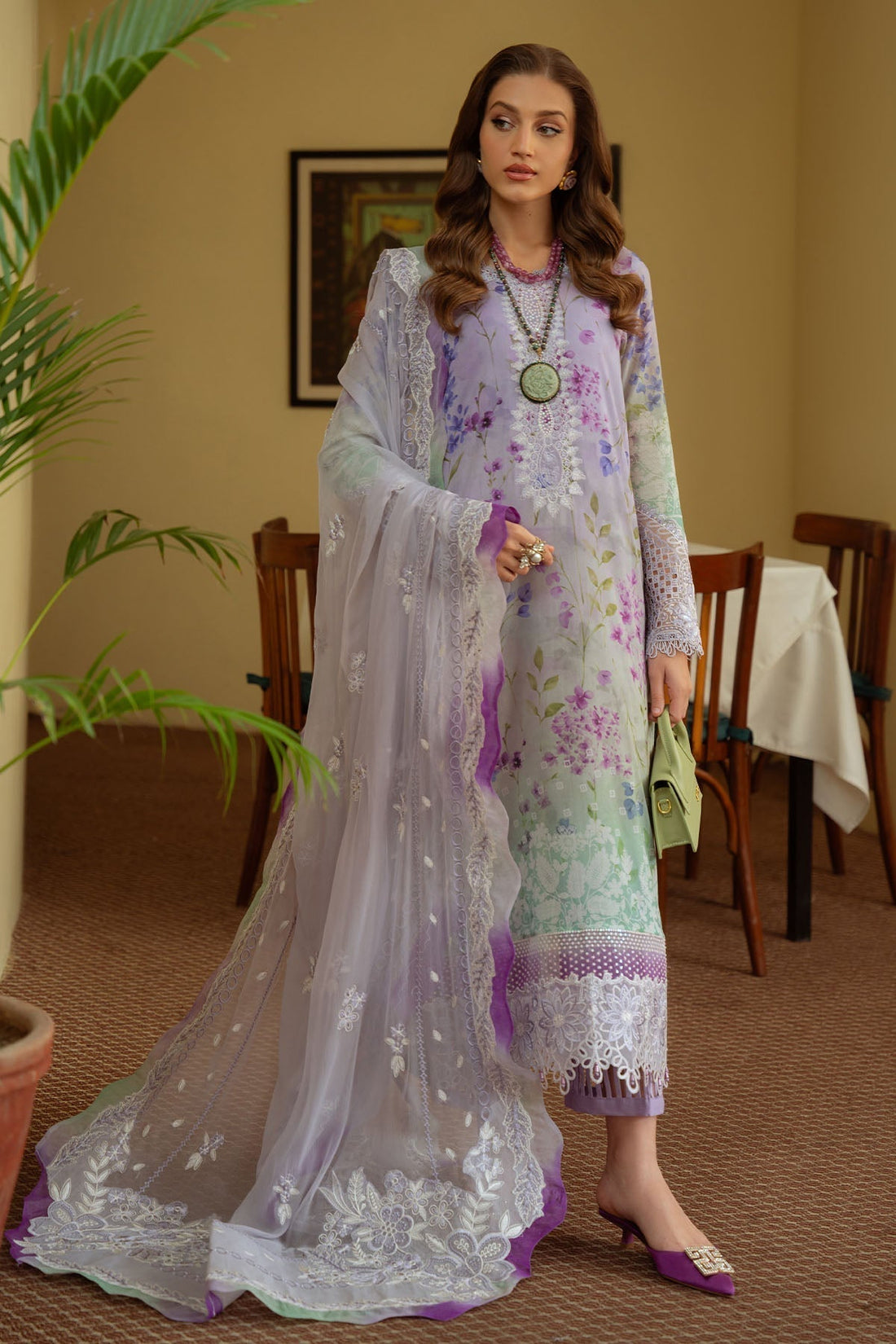 Nureh | Maya Swiss Lawn | NS-148 - House Of Hania