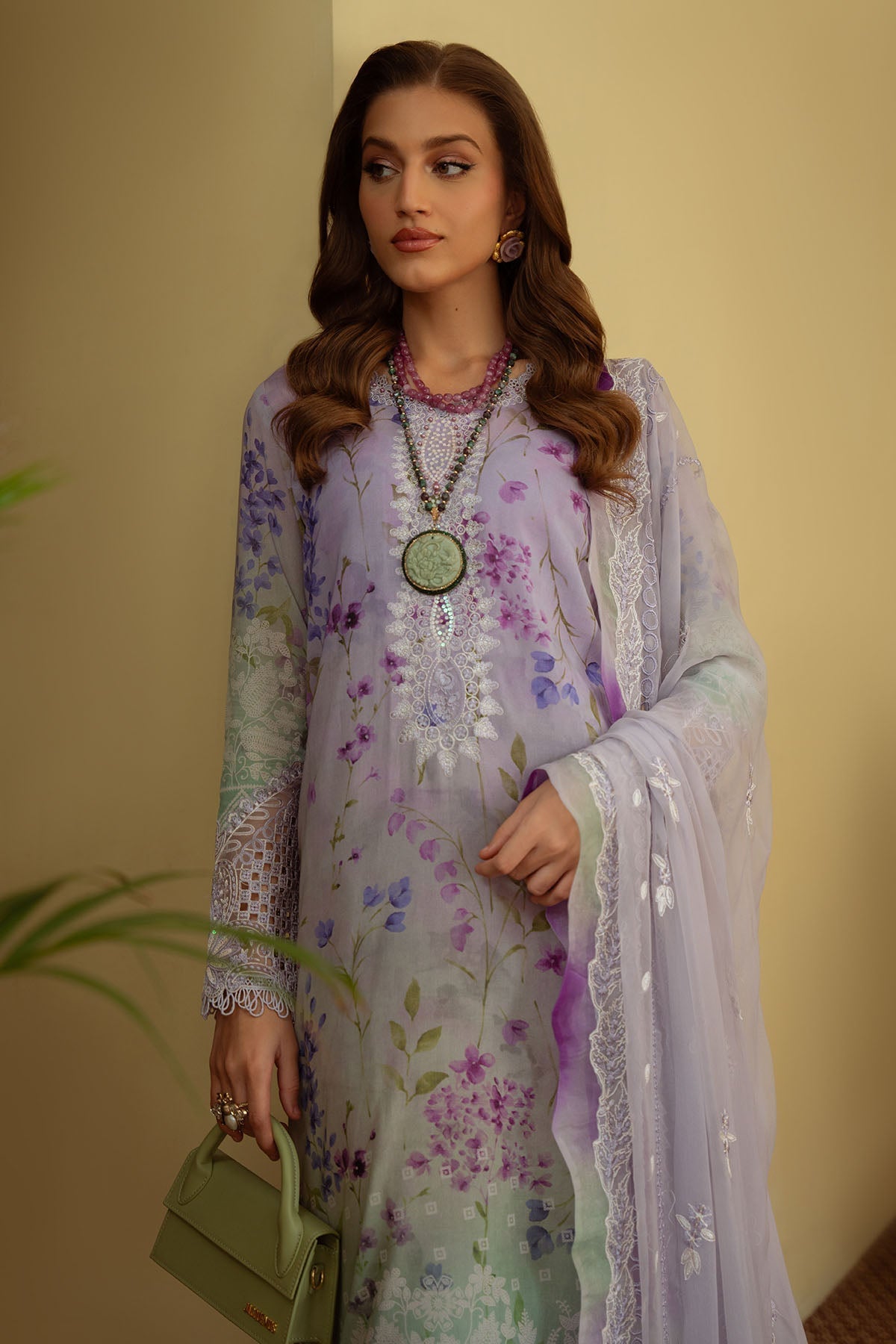 Nureh | Maya Swiss Lawn | NS-148 - House Of Hania