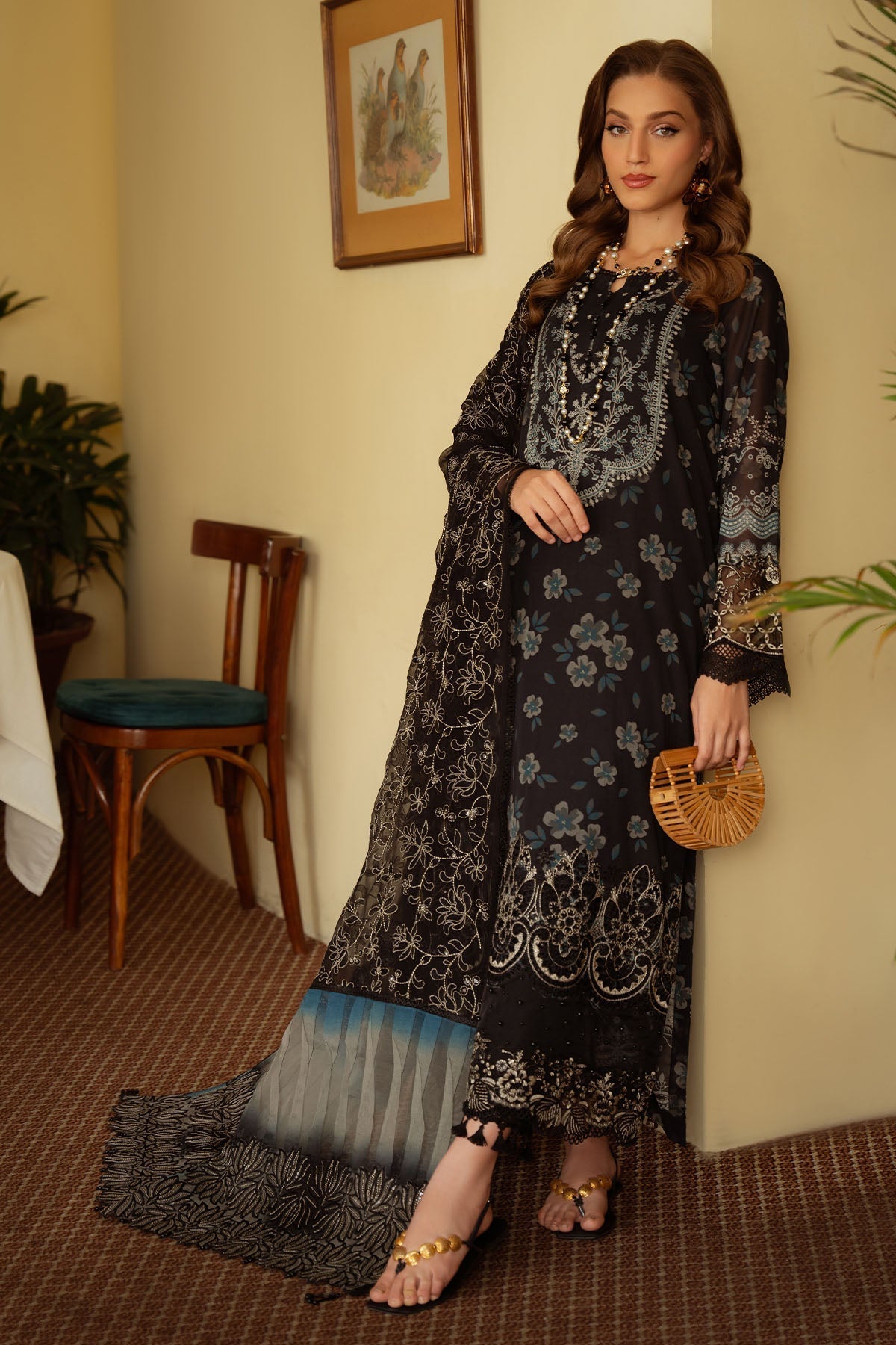 Nureh | Maya Swiss Lawn | NS-151 - House Of Hania