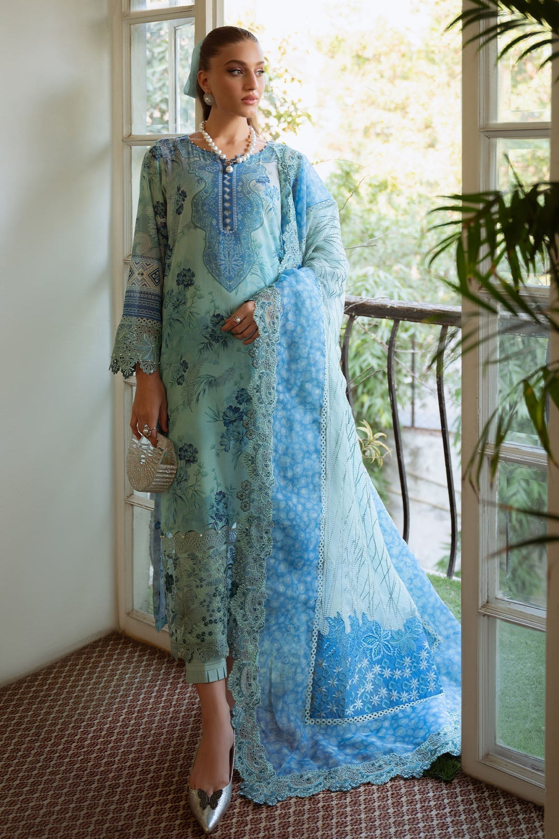 Nureh | Maya Swiss Lawn | NS-152 - House Of Hania