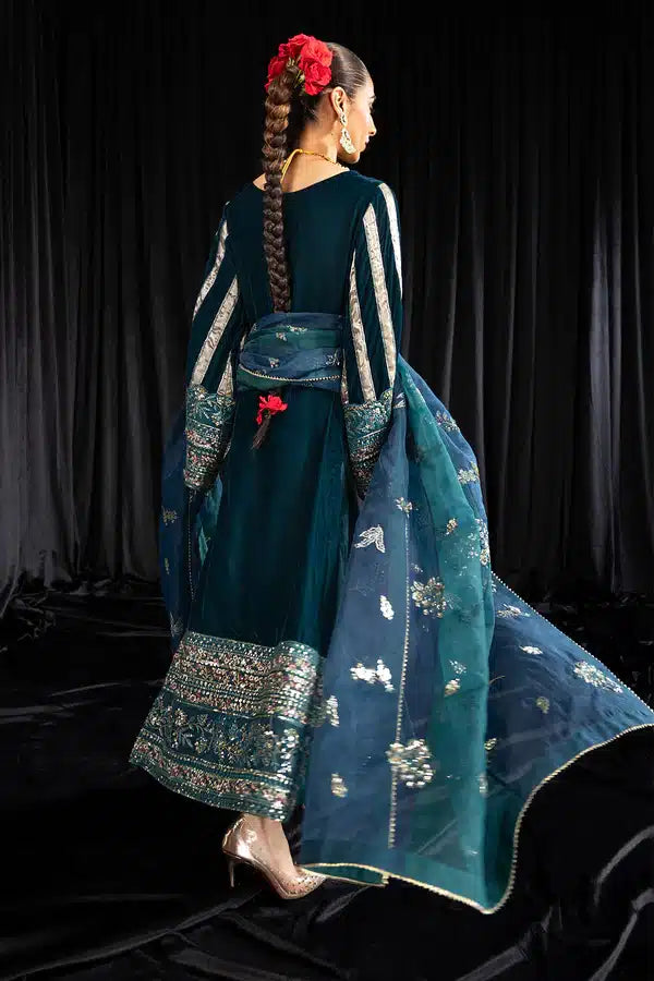 Nureh | Maya Velvet 23 | Lehar - House Of Hania