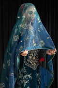 Nureh | Maya Velvet 23 | Lehar - House Of Hania