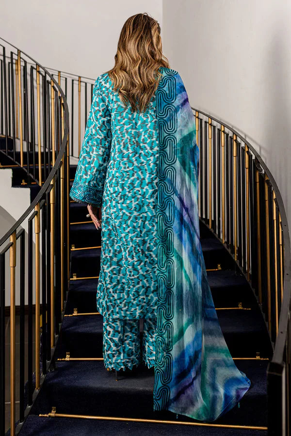 Nureh | Printed Lawn 24 | SP-92 - House Of Hania