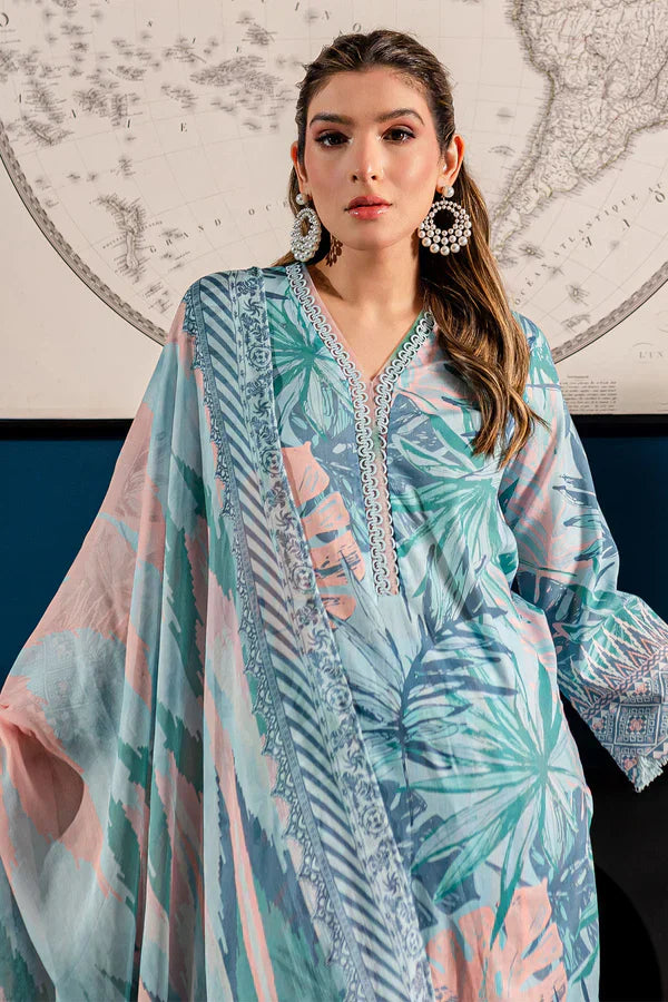 Nureh | Printed Lawn 24 | SP-96 - House Of Hania