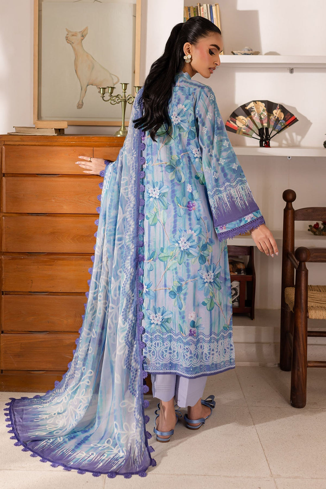 Nureh | Printed Lawn 25 | SP-146 - House Of Hania