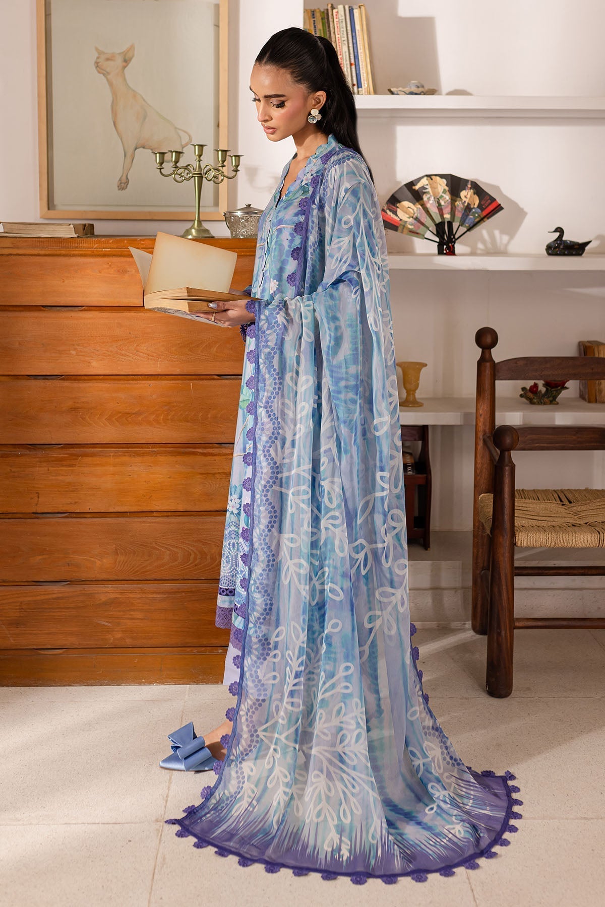 Nureh | Printed Lawn 25 | SP-146 - House Of Hania