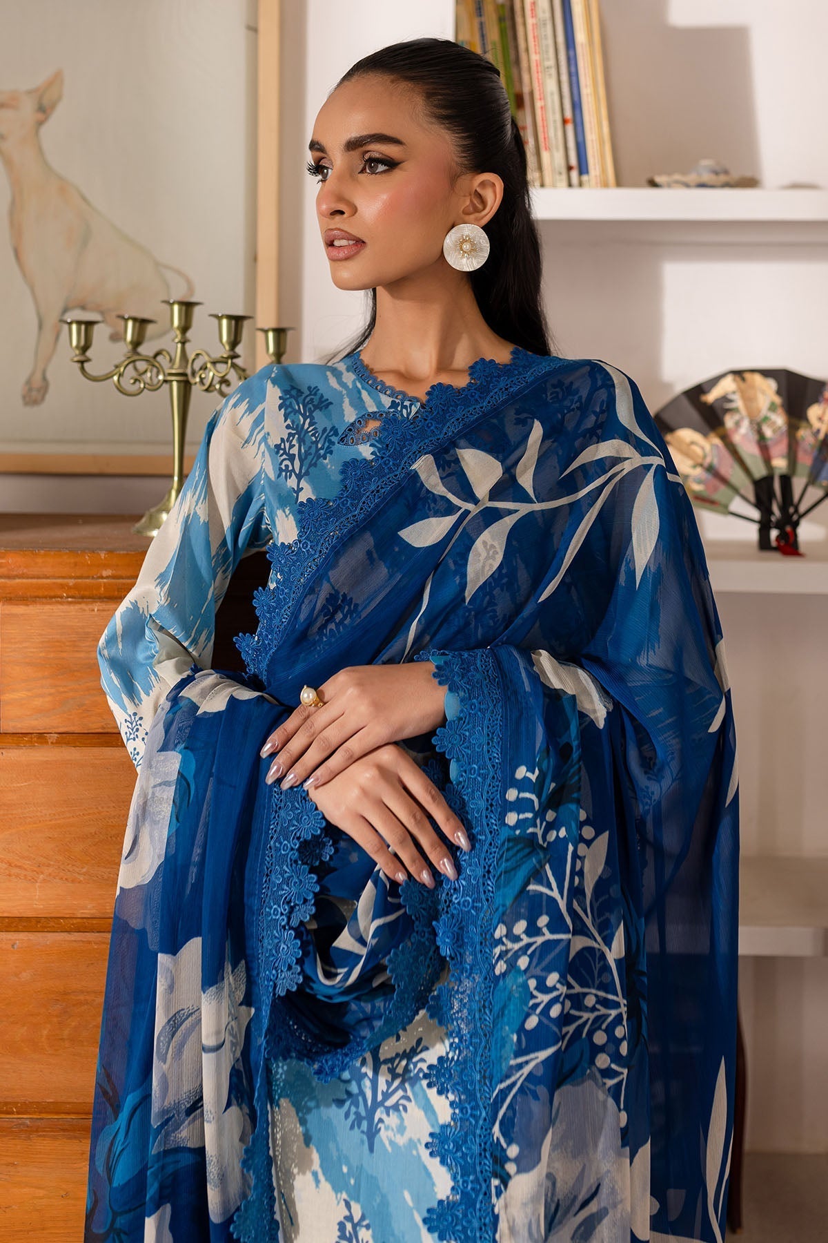 Nureh | Printed Lawn 25 | SP-148 - House Of Hania