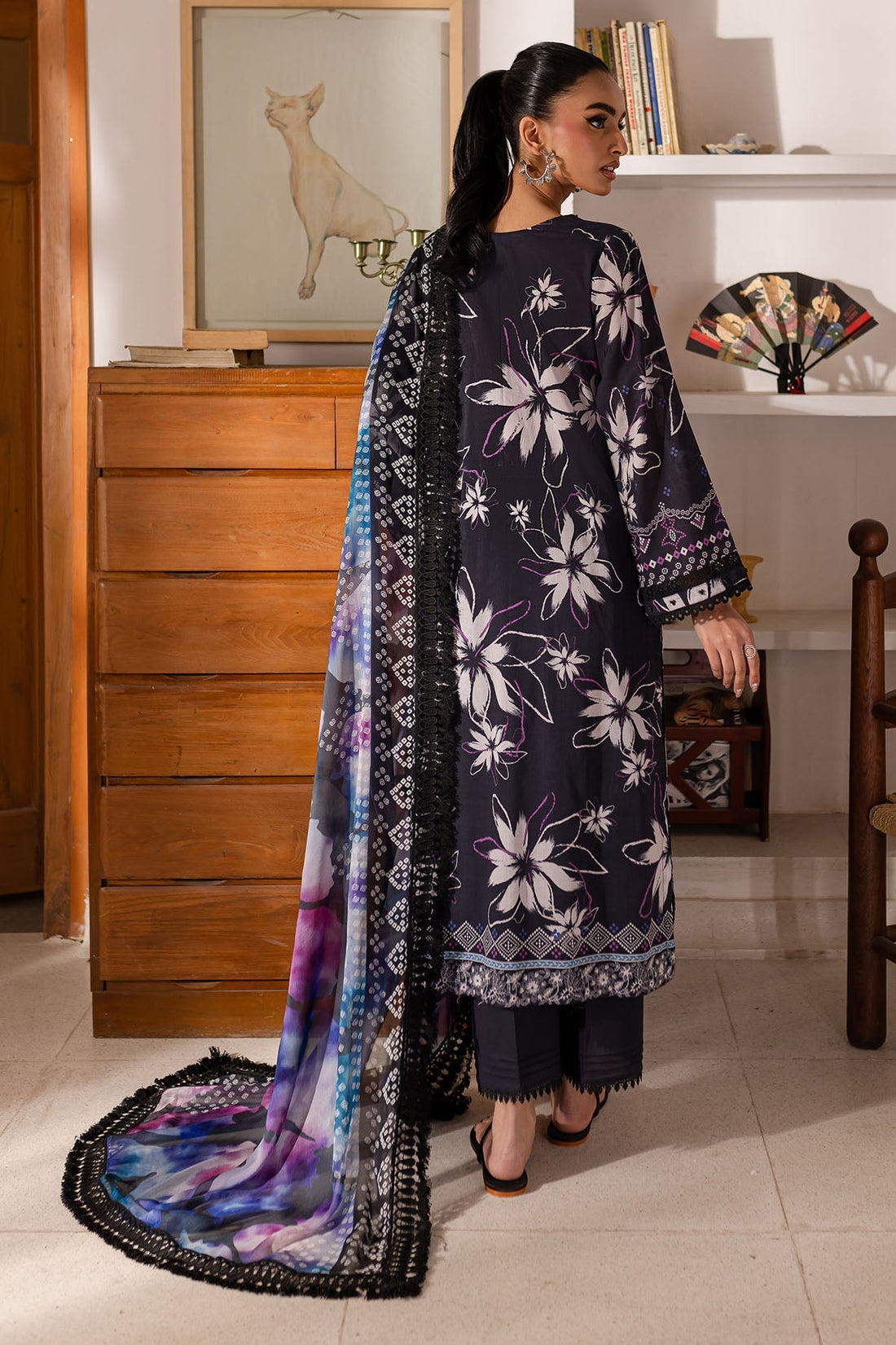 Nureh | Printed Lawn 25 | SP-150 - House Of Hania