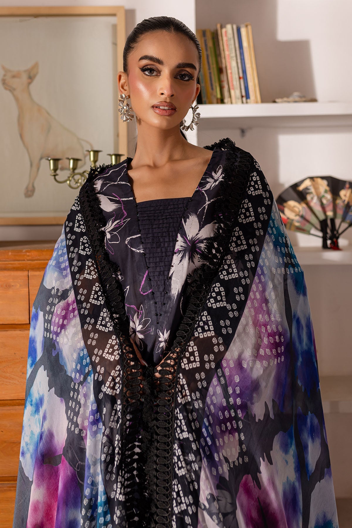 Nureh | Printed Lawn 25 | SP-150 - House Of Hania