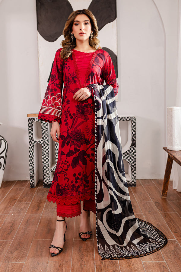 Nureh | Printed Lawn | SP-100 - House Of Hania