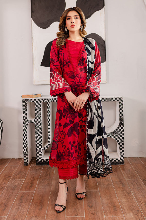 Nureh | Printed Lawn | SP-100 - House Of Hania