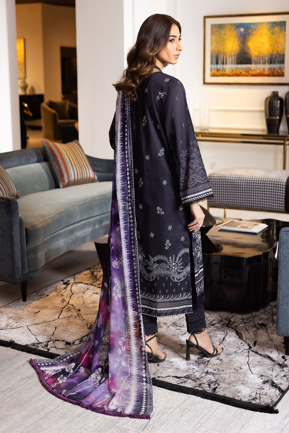 Nureh | Printed lawn 25 | SP-118 - House Of Hania