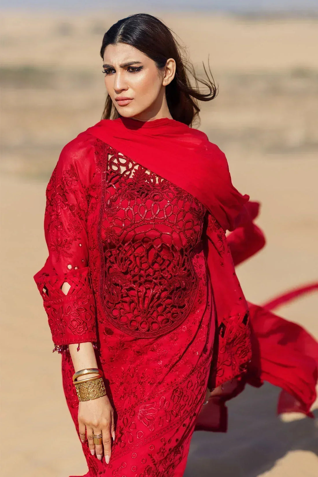 Nureh | Sehra Swiss Voil Lawn | AURORA - NE-79 - House Of Hania