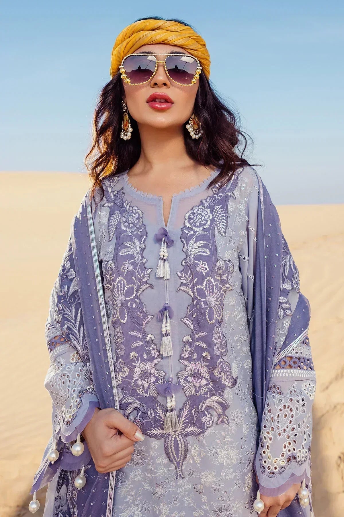 Nureh | Sehra Swiss Voil Lawn | CAMEO - NE-80 - House Of Hania