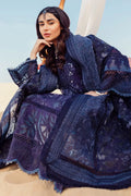 Nureh | Sehra Swiss Voil Lawn | NILE BLUE - NE-77 - House Of Hania