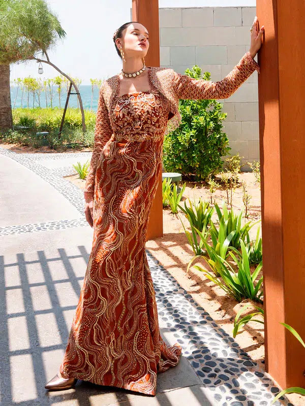 Epoque | Ciel Luxury Couture | Ochre - House Of Anaya