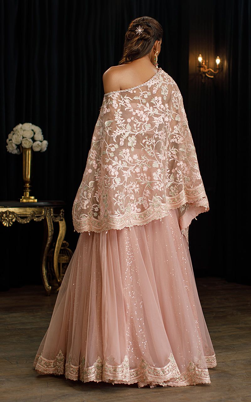 Organza Cape with Skirt - House Of Hania
