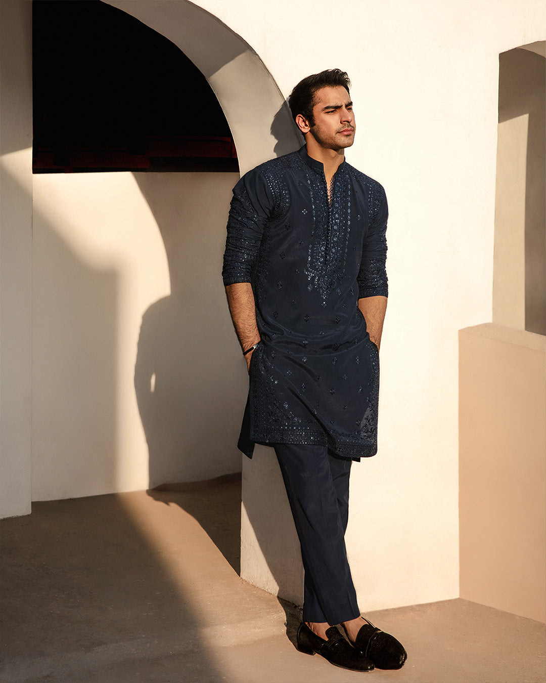 Faiza Saqlain Amoz – Embroidered Organza Kurta (3-Piece) - House Of Hania