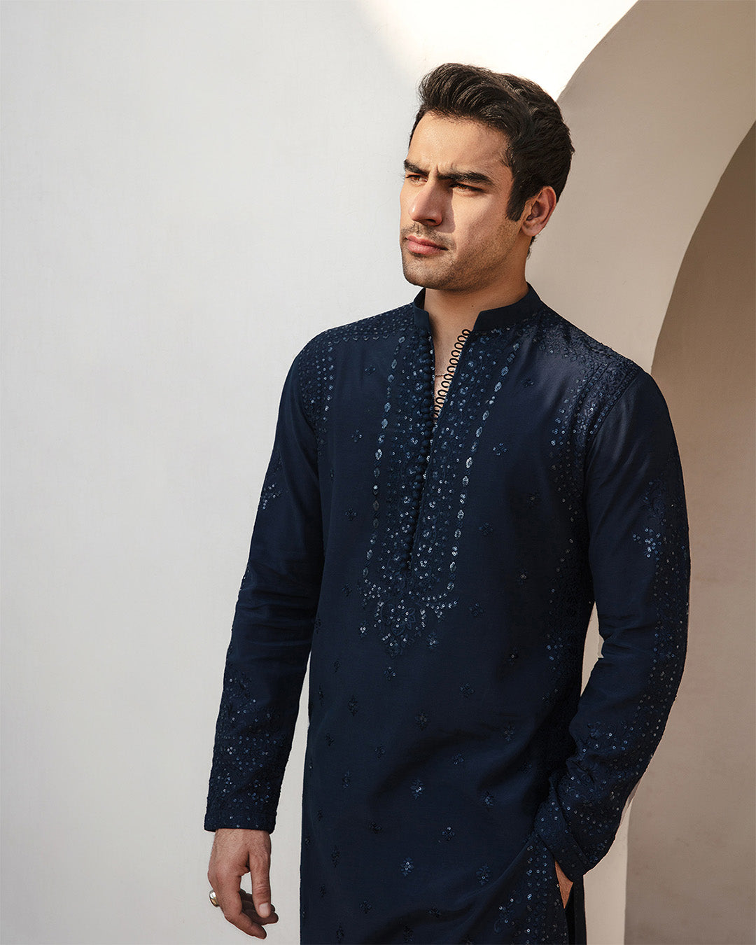 Faiza Saqlain Amoz – Embroidered Organza Kurta (3-Piece) - House Of Hania