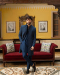 Faiza Saqlain Safiy – Embroidered Raw Silk Kurta (3-Piece) - House Of Hania