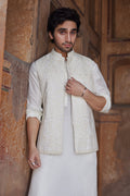 Pakistani Menswear | Qalamkar | BQ-02(waistcoat) - House Of Hania