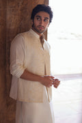 Pakistani Menswear | Qalamkar | BQ-02(waistcoat) - House Of Hania