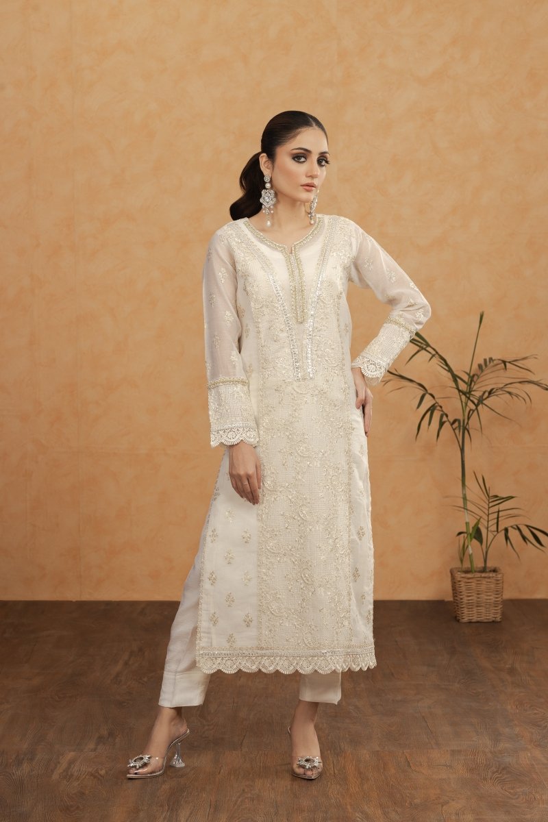 Panache | Pret | White Beauty - House Of Hania