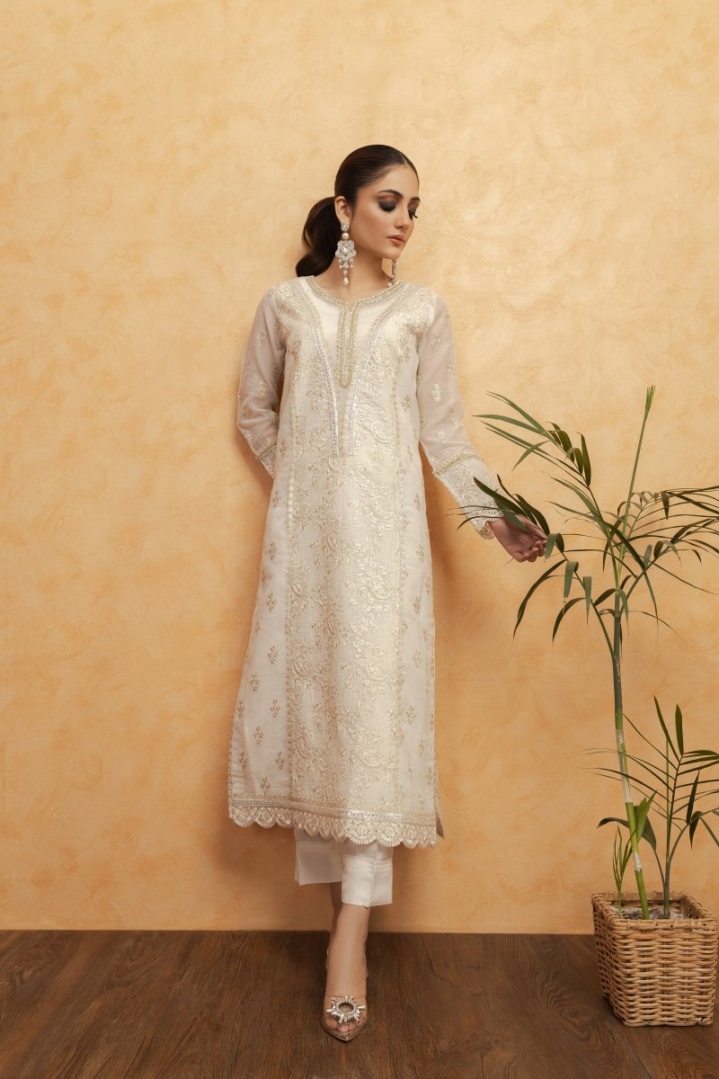 Panache | Pret | White Beauty - House Of Hania