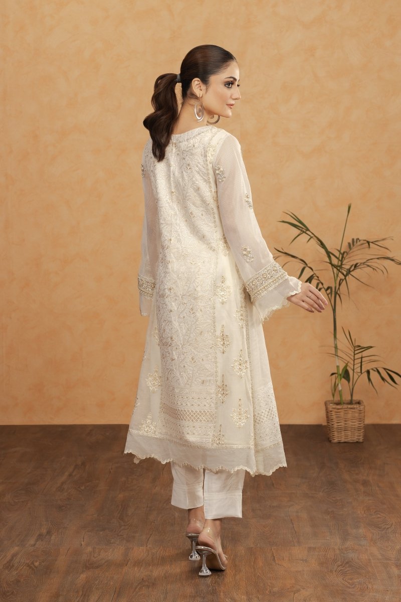 Panache | Pret | White Beauty - House Of Hania