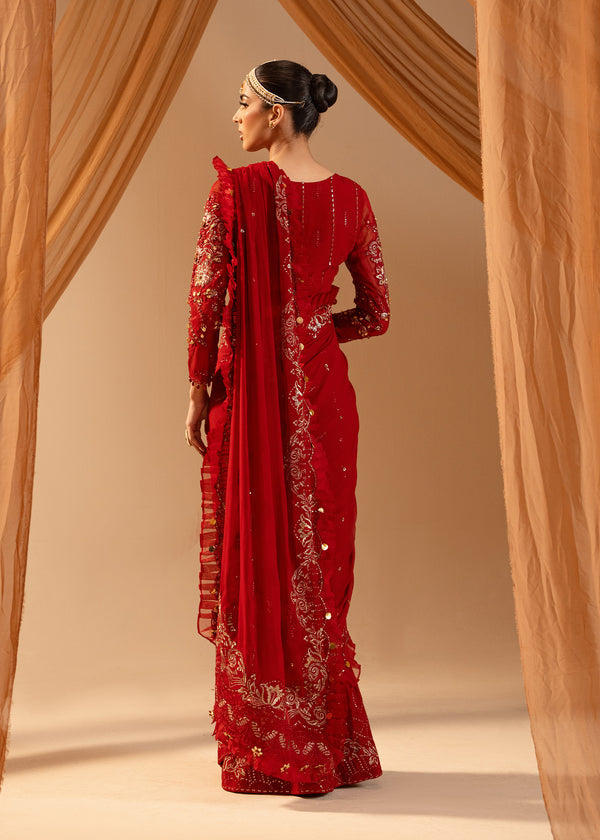 Paras by Pasha | Noor -e- Jahan Saree Collection | Laal-e-Jahan - House Of Hania