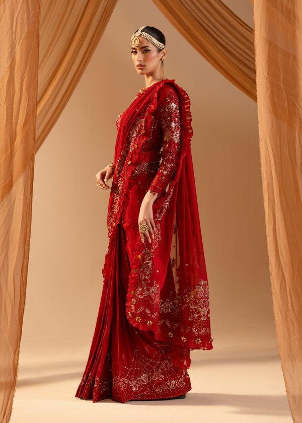 Paras by Pasha | Noor -e- Jahan Saree Collection | Laal-e-Jahan - House Of Hania