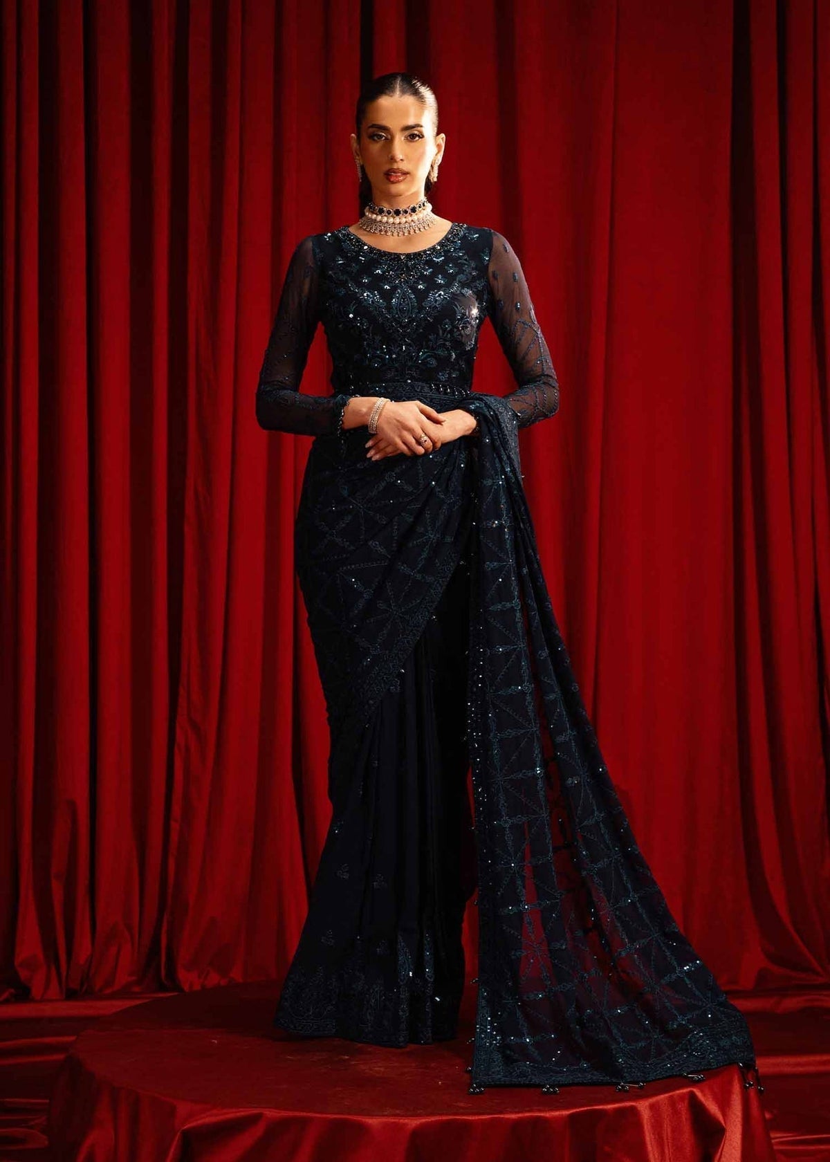 Paras by Pasha | Noor -e- Jahan Saree Collection | Neel-e-Noor – House ...