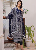 Pareesha by Humdum Embroidered Chiffon 3Pc Suit PS-01 - House Of Hania