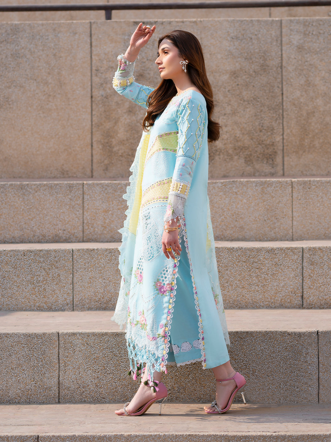Parishay | Dil e Raqsam Festive Eid Lawn | DR-01 - House Of Hania