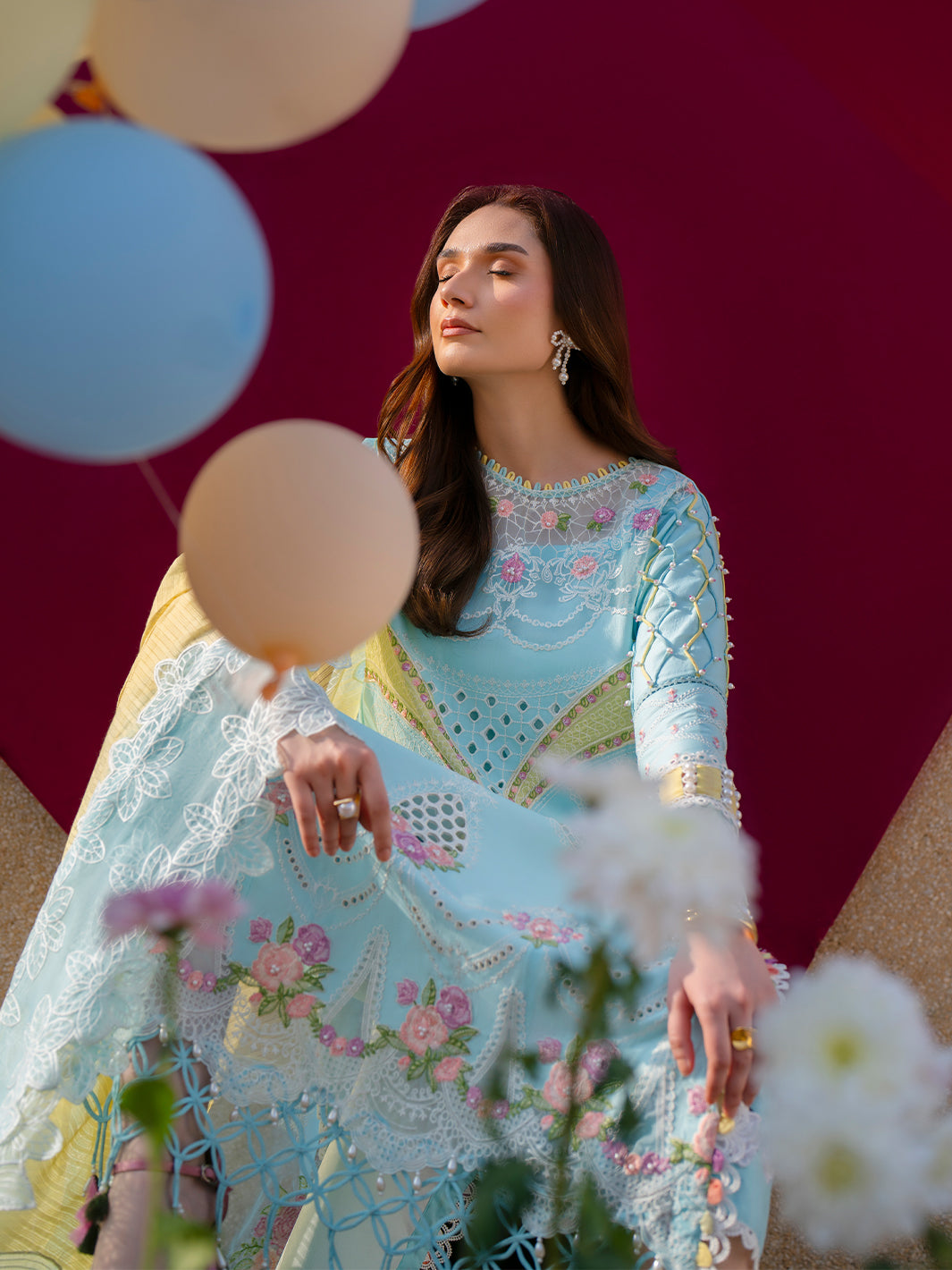 Parishay | Dil e Raqsam Festive Eid Lawn | DR-01 - House Of Hania