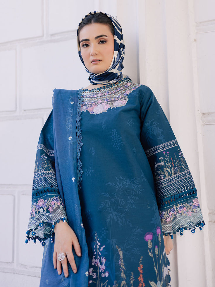 Parishay | IVY Bloom V2 Lawn | BLOOM-08 - House Of Hania