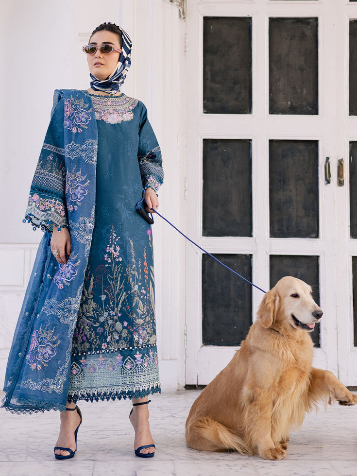 Parishay | IVY Bloom V2 Lawn | BLOOM-08 - House Of Hania