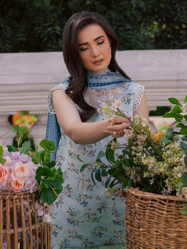 Parishay | IVY Bloom V2 Lawn | BLOOM-10 - House Of Hania