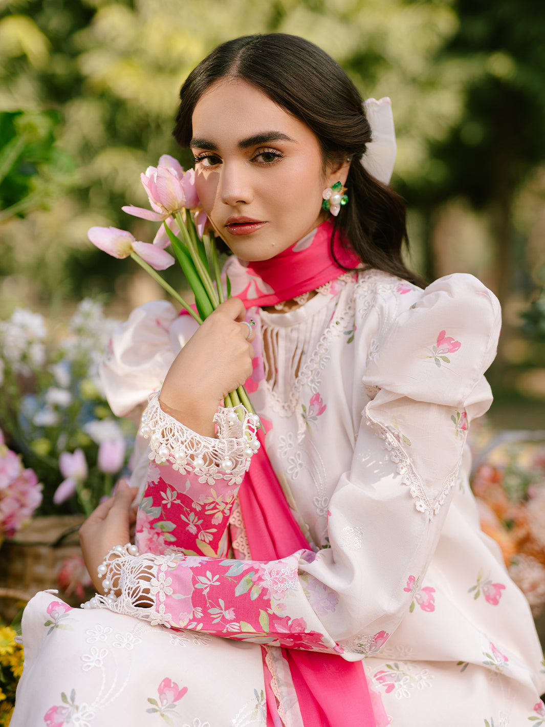 Parishay | Ivy Bloom Luxury Lawn | IVY-09 - House Of Hania