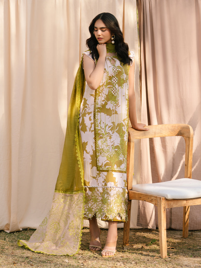 Parishay | Ivy Bloom Luxury Lawn | IVY-12 - House Of Hania