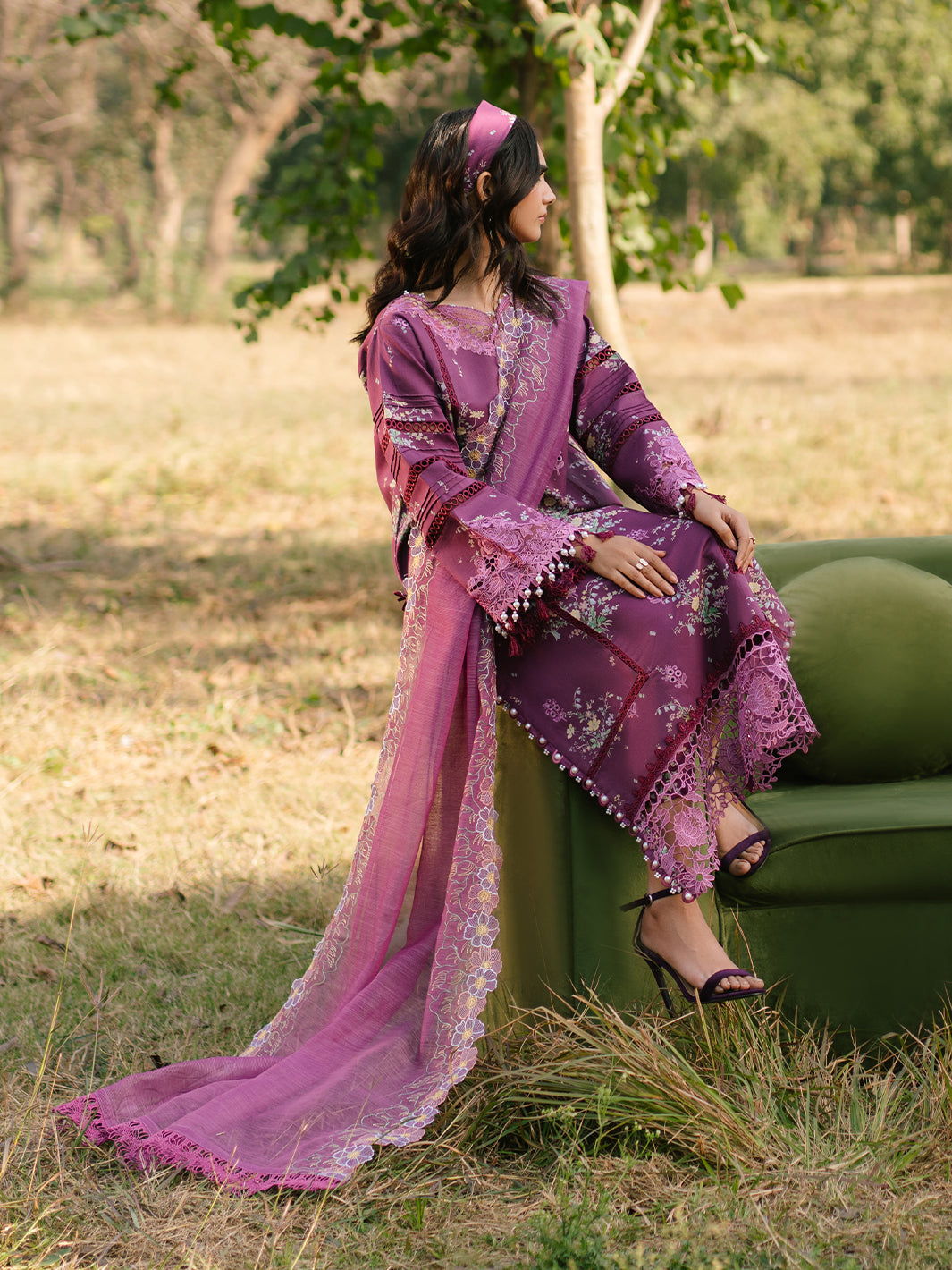 Parishay | Ivy Bloom Luxury Lawn | IVY-13 - House Of Hania