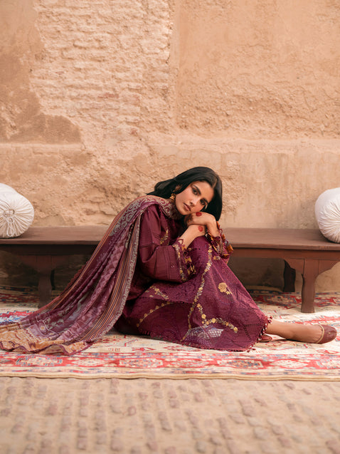 Parishay | Matsani Luxury Lawn 25 | MI - 12 - House Of Hania